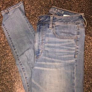 Straight high rise jeans!